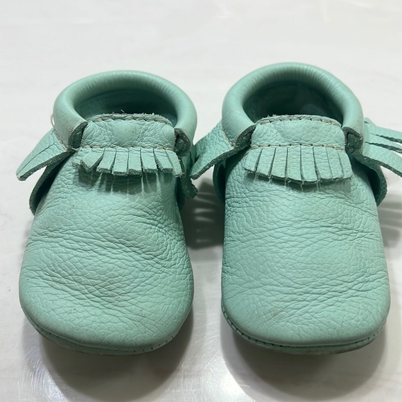 Freshly Picked Mint Green Moccasins - Picture 1 of 5